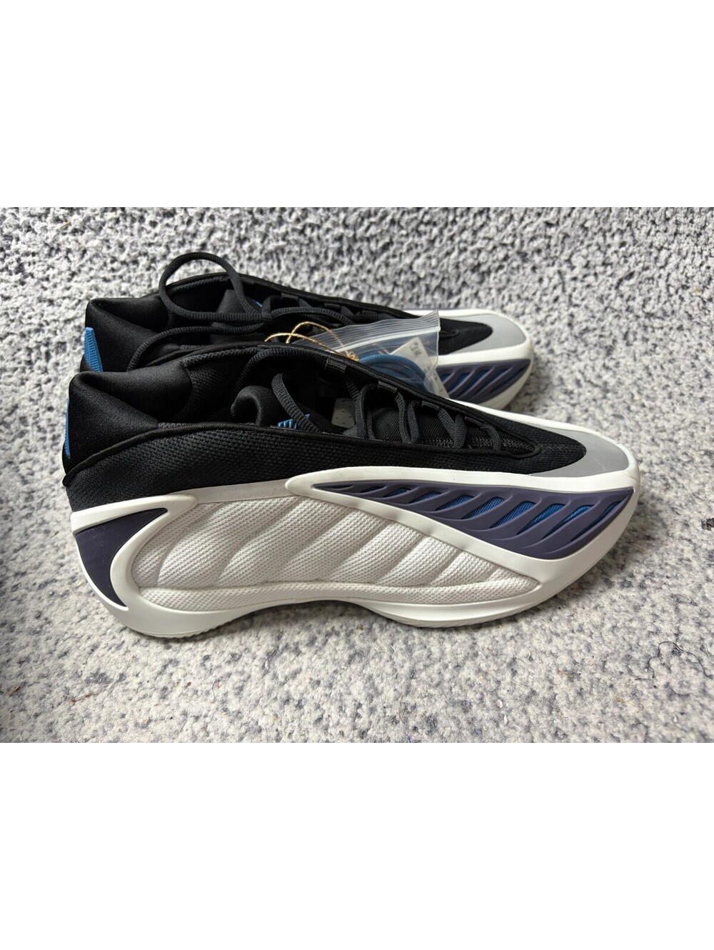 Adidas Anthony Edwards 2 AE 2 Men's 10.5 Basketball Shoes Black Blue JQ9493 NIB